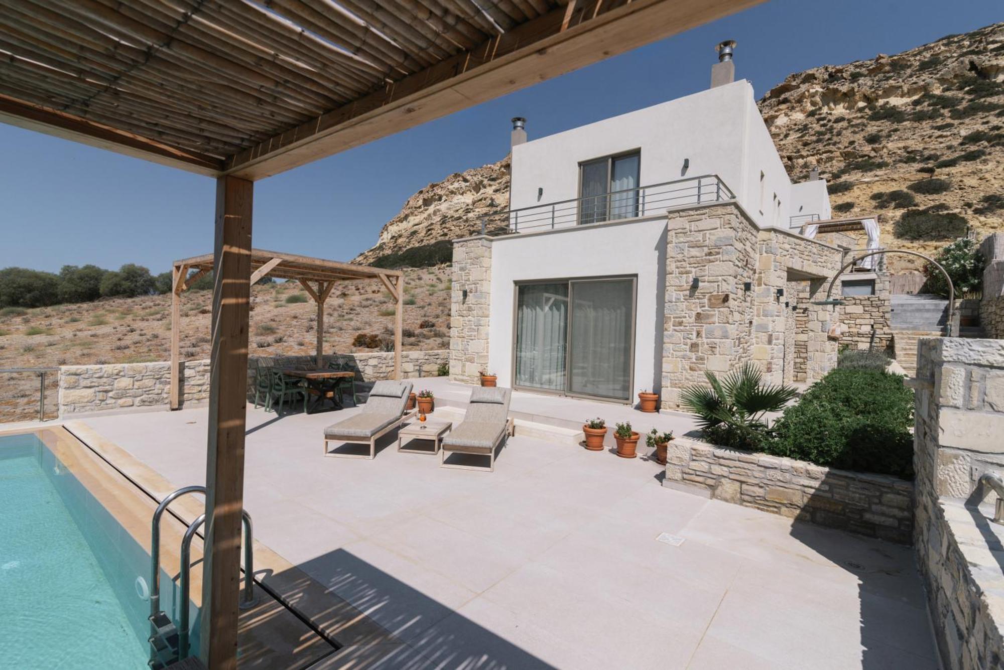 Luxury Villas Ammos In Style Матала Екстериор снимка
