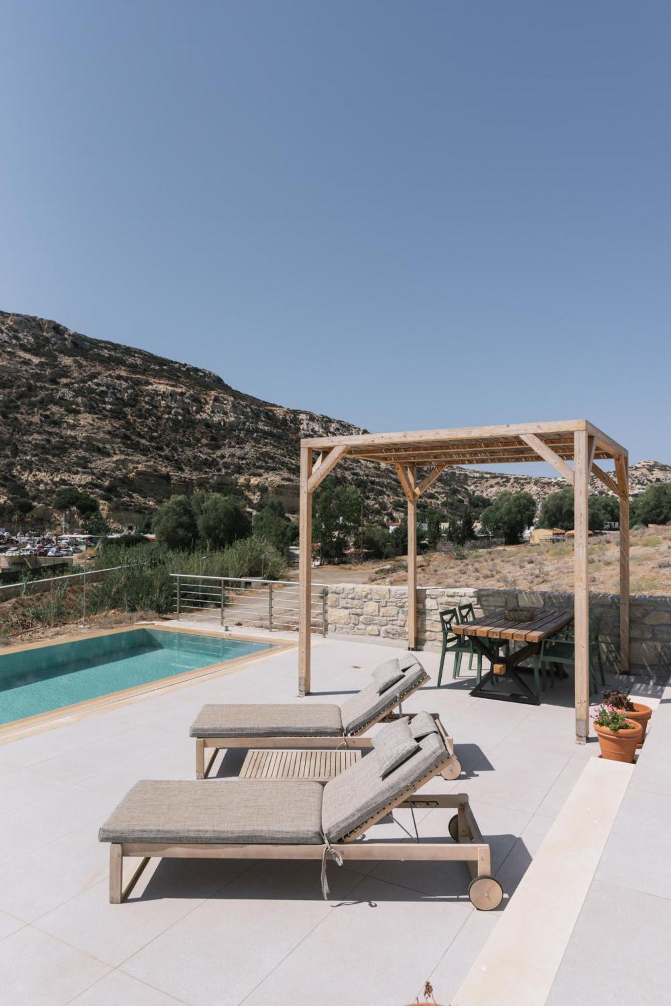 Luxury Villas Ammos In Style Матала Екстериор снимка